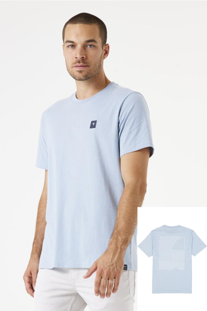 T SHIRT E51201 1863 DUSTY BLUE